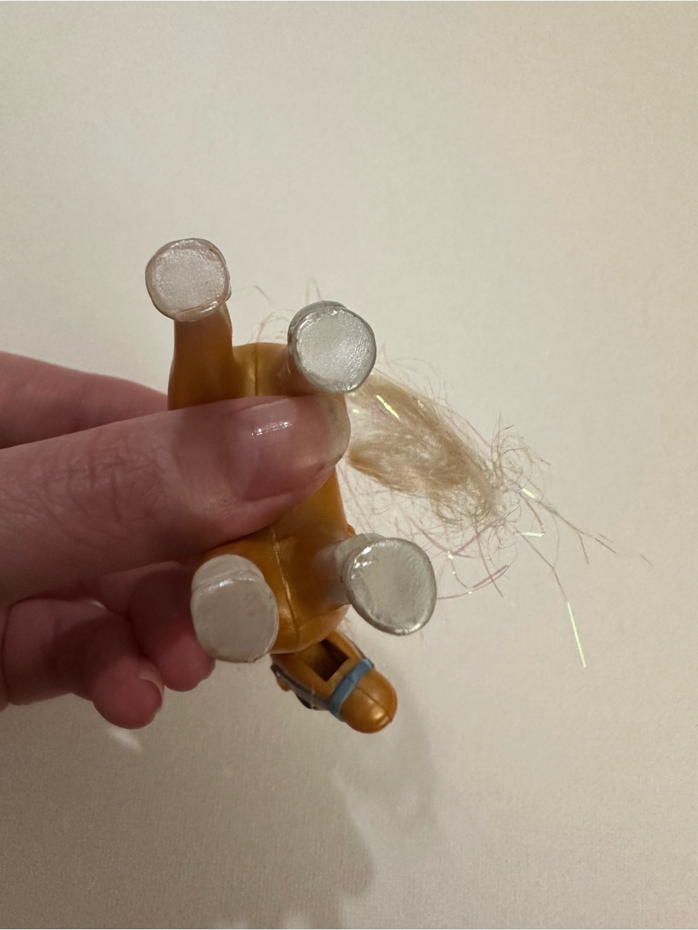 Vtg 1990's Kenner Littlest Pet Shop Sparkling Pony Horse Sky Blaze Palomino 3" - Picture 6 of 7